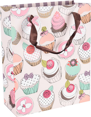 

Enwraps Printed Party Bag(Beige, Pack of 12)