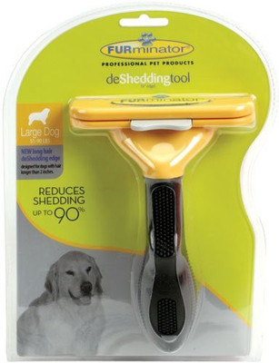 

Pawsitively Furminator Large deShedding Tool for Large Dog 51-90 LBS Long Hair Shedding Blade for Dog