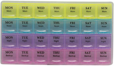 

Emmquor 7 Days 7 Days Pill Box (Assorted) Pill Box(Multicolor)