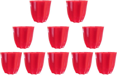 

SHOPTICO Plant Pot Plant Container Set(Pack of 10, Plastic)
