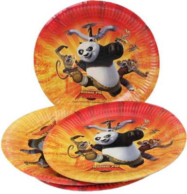 Theme My Party Panda Party Plates Plate Set Pack of 10 Plate Set 10 Units