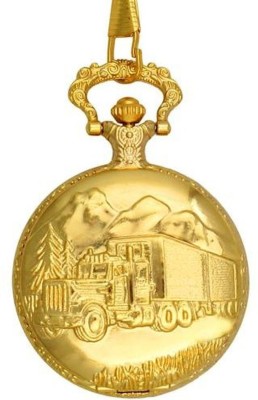 Dice Leader Pocket Watch PW-M006-G301 Gold Gold Platted stainless Steel Pocket Watch Chain   Watches  (Dice)