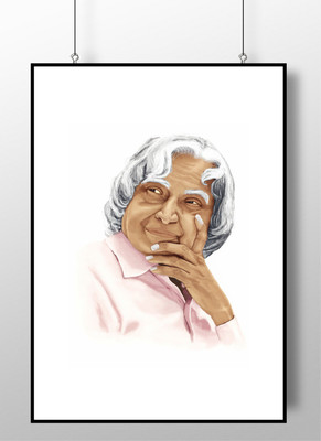 

Dr.APJ Abdul Kalam Inspirational Wall Poster A4 Fine Art Print(11.69 inch X 8.27 inch, Rolled)