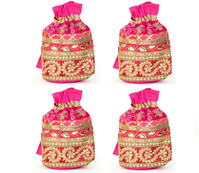 

SUVASANA Jaipur Women Handmade Festive Multicolor Wedding Gift Potli Potli(Multicolor)