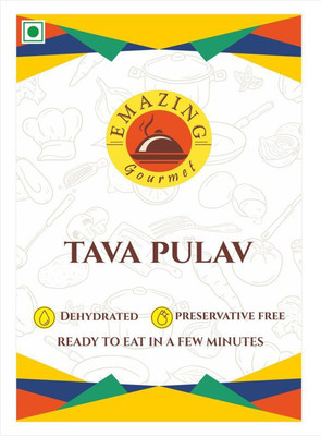 

Emazing Gourmet Preservative Free Dehydrated Food TAVA PULAV (Pack of 2) 150 g