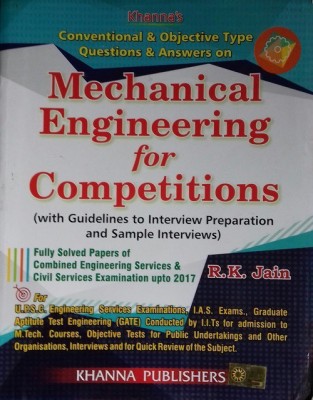 Conventional & Objective Type Questions & Answers On Mechanical Engineering For Competitions (R K Jain)(Paperback, R K Jain)