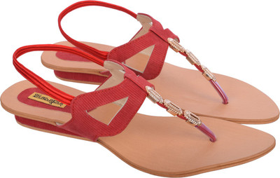 

Indirang Women Red Flats