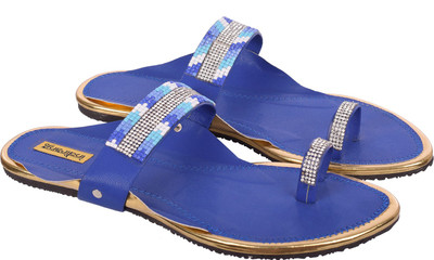 

Indirang Women Blue Flats
