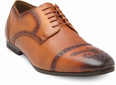 

Teakwood leather shoes Lace Up For Men(Tan, Brown