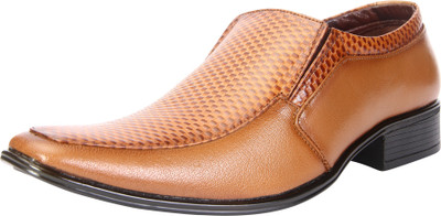 

Dokmen Tan Rust Men's Formal Shoes Slip On For Men(Tan