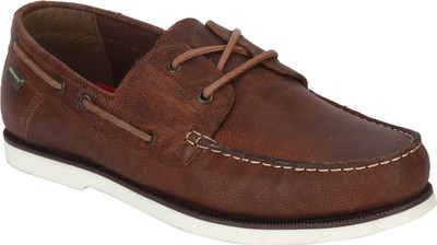 

Red Tape Men Leather Boat Shoes For Men(Tan