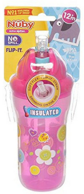 

Nuby Insulated Flip It Sippy Cups(Pink)