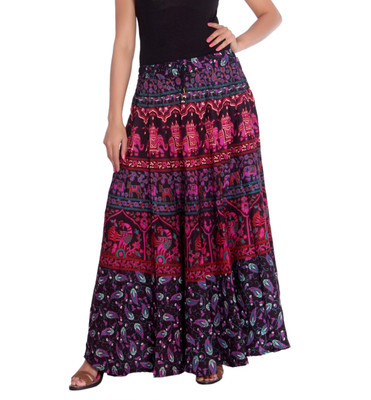 Kastiel Printed Women Regular Multicolor Skirt Kastiel Printed Women Regular Multicolor Skirt