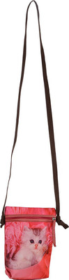 

Bagaholics Girls Casual Pink Silk Sling Bag