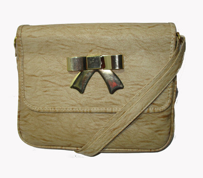 

Trendy Women Casual Beige PU Sling Bag