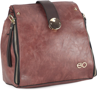 

E2O Fashion Women Casual Maroon Leatherette Sling Bag