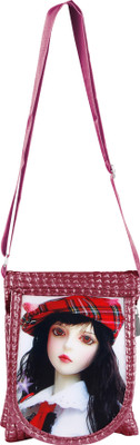 

Upshot Women Casual Red PU Sling Bag