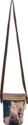 

Bagaholics Girls Casual Brown Silk Sling Bag