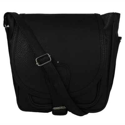 

DIVYANSH COLLECTION Women Casual Black PU Sling Bag