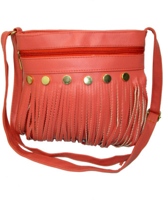 

Trendy Women Evening/Party Pink PU Sling Bag