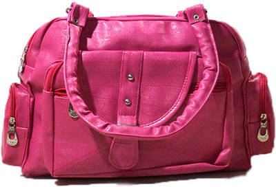 

MK Enterprises Girls Casual Pink Leatherette Hand-held Bag