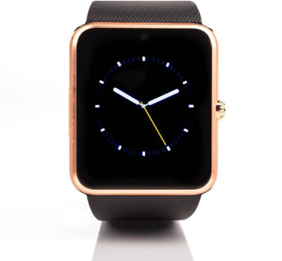 

Beerock Deep Black HD Screen With Voice Control Supports Bluetooth, Android & IOS System Gold Smartwatch(Black Strap Regular)