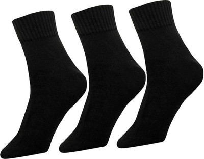 CARRY MEE Men Solid Ankle Length(Pack of 3)