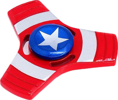 

S.Blaze Multi-Colour Amazing 3 Arm Metal Captain America Fidget Spinner Toy for Kids & Adults(Multicolor)