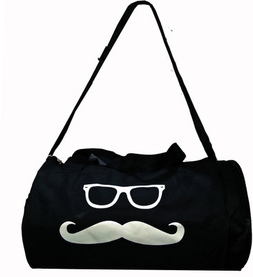 

Star X Black Mustache and Shades kit bag gym bag(Black, Kit Bag