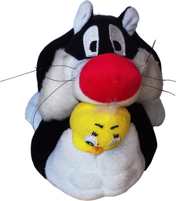 

kidoz kingdom CAT WITH TWEETY SOFT TOY - 14 mm(Multicolor)