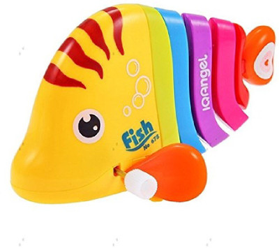 

M-Alive Wind Up Toy Funny Colorful colorful Fish model Running Clockwork Spring Toy for children Rainbow Color Learning toys(Multicolor)