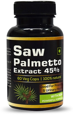 

Perennial Lifesciences 100% Pure Saw Palmetto (Serenoa Repens) Extract 60 Veg Capsules 450Mg For Hair Growth Only For Men(60 No)