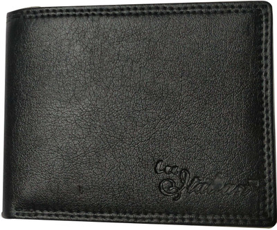 

ITALIAN Men Black Genuine Leather Wallet(8 Card Slots)