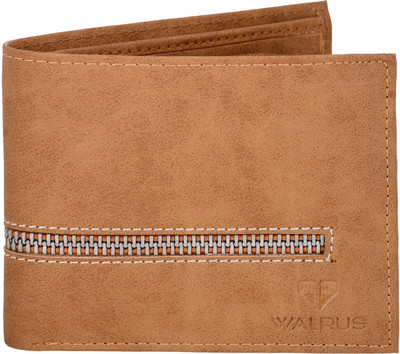 

Walrus Men Beige Genuine Leather Wallet(8 Card Slots)