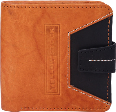 

yellow stock Boys Tan Genuine Leather Wallet(4 Card Slots)
