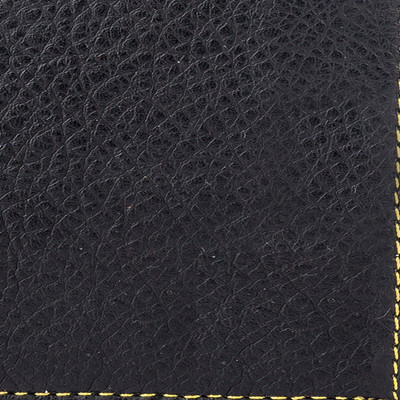 Accezory Men Black Artificial Leather Wallet(3 Card Slots)