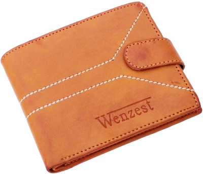 

Wenzest Men Tan Genuine Leather Wallet(5 Card Slots)