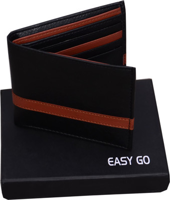 

easy go Boys Black, Brown Genuine Leather Wallet(4 Card Slots)