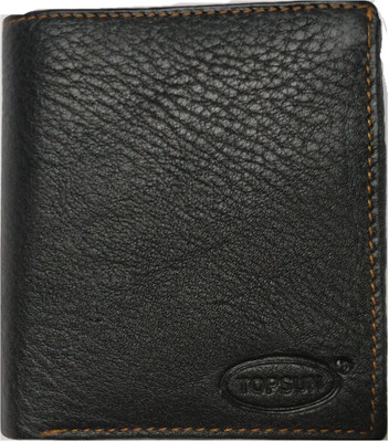 

topson Men Black Artificial Leather Wallet(3 Card Slots)