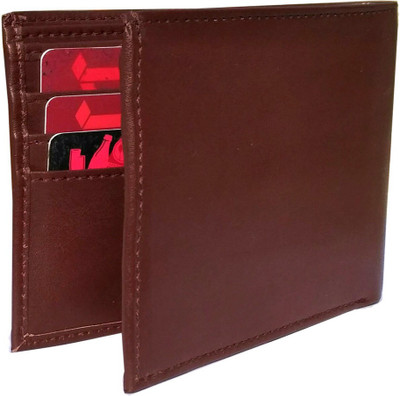 

wenzest Men Brown Genuine Leather Wallet(4 Card Slots), Multi color