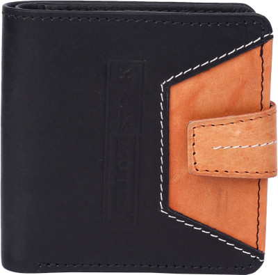 

yellow stock Boys Black Genuine Leather Wallet(4 Card Slots)