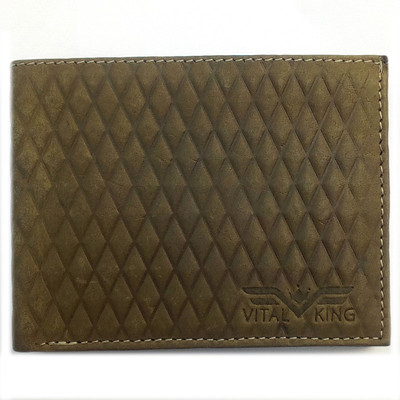 

Vital King Boys Brown Genuine Leather Wallet(3 Card Slots)