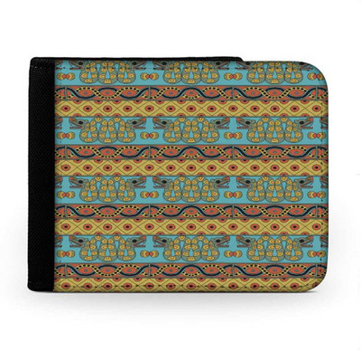 

Snoogg Men Multicolor Canvas Wallet(6 Card Slots), Multi