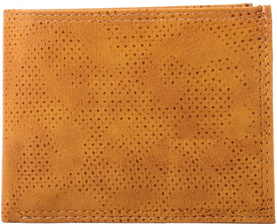 Accezory Men Tan Artificial Leather Wallet(3 Card Slots)