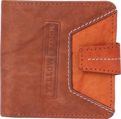 

yellow stock Boys Brown Genuine Leather Wallet(4 Card Slots)