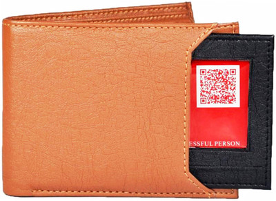 

Wenzest Men Tan Artificial Leather Wallet(3 Card Slots)