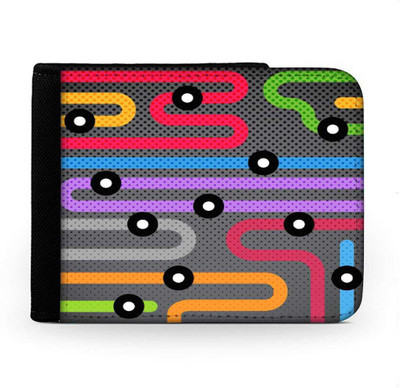 

Snoogg Men Multicolor Canvas Wallet(6 Card Slots), Multi