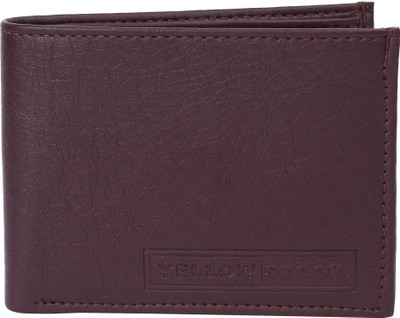 

YELLOW STOCK Men Brown Artificial Leather Wallet(7 Card Slots)