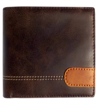 

PRT USA Men Brown Genuine Leather Wallet(6 Card Slots)