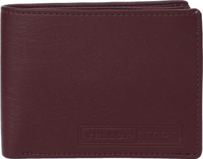 

YELLOW STOCK Men Brown Artificial Leather Wallet(5 Card Slots)